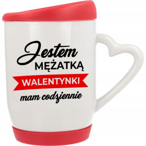 Kubek Pokrywka I Podstawka Na Walentynki Wzory Mix
