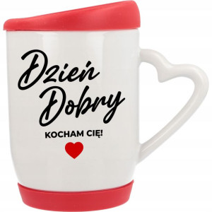 Kubek Pokrywka I Podstawka Na Walentynki Wzory Mix
