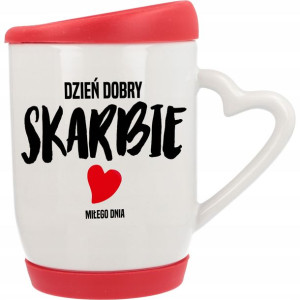 Kubek Pokrywka I Podstawka Na Walentynki Wzory Mix