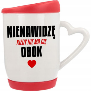 KUBEK POKRYWKA i PODSTAWKA Prezent na WALENTYNKI