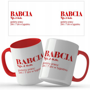 KUBEK Prezent dla BABCI Dzień BABCI Wiele WZORÓW