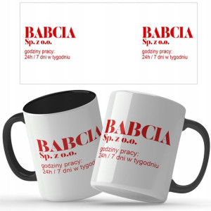 KUBEK Prezent dla BABCI Dzień BABCI Wiele WZORÓW