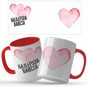 KUBEK Prezent dla BABCI Najlepsza BABCIA WZORÓW