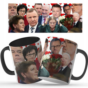 Kubek PREZENT Jarek KACZYŃSKI PIS Love Wzory MIX