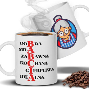 KUBEK Prezent na DZIEŃ BABCI dla Babci MiX WZORÓW