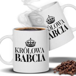 KUBEK Prezent na DZIEŃ BABCI KRÓLOWA BABCIA Wzory