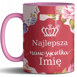 KUBEK Prezent na DZIEŃ NAUCZYCIELA Twoje IMIĘ MIX