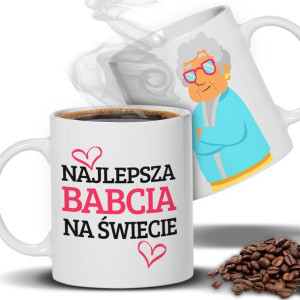 KUBEK Prezent Najlepsza BABCIA na Świecie Wzory