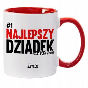 KUBEK Prezent NAJLEPSZY DZIADEK Twoje IMIĘ Wzory