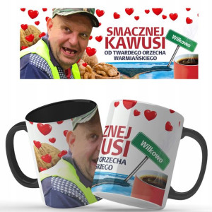 KUBEK Prezent Śmieszny KONON Orzech Warmiański MiX