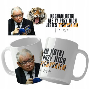 KUBEK PREZESA Kaczyński Śmieszny PREZENT MiX WZORY