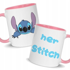 KUBEK Różowy Her Stich LILO i STICH Dużo WZORÓW