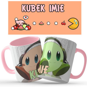 KUBEK Różowy Prezent KIRBY Wiele WZORÓW Twoje IMIĘ