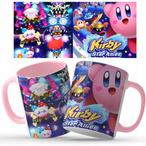 KUBEK Różowy Prezent KIRBY Wiele WZORÓW Twoje IMIĘ