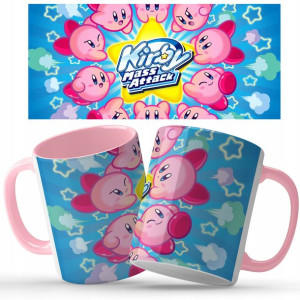 KUBEK Różowy Prezent KIRBY Wiele WZORÓW Twoje IMIĘ