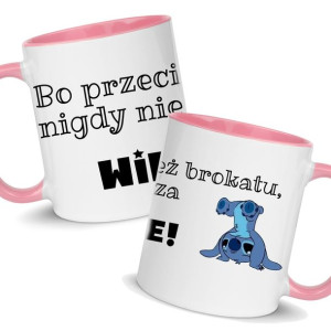 KUBEK Różowy Prezent LILO i STICH Dużo WZORÓW