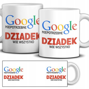 KUBEK Śmieszny Prezent na DZIEŃ DZIADKA MiX WZORÓW