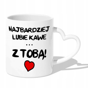 KUBEK Uchwyt Serce PREZENT na DZIEWCZYNY Wzory MIX