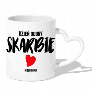 KUBEK Uchwyt Serce PREZENT na WALENTYNKI Wzory MIX