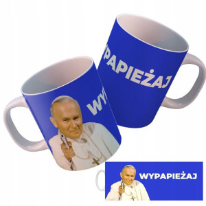 KUBEK Wypapieżaj Śmieszny PREZENT Jan Paweł II
