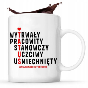 Śmieszny KUBEK dla TATY Prezent DZIEŃ OJCA Wzory