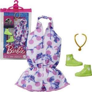 Barbie Zestaw ubranek Jurassic World + akcesoria