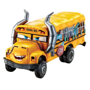 Auta Cars Deluxe Metalowy Autobus szkolny Miss Fritter Magister Felga