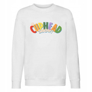 BLUZA Dziecięca Biała Dużo WZORÓW CUPHEAD - 164 cm