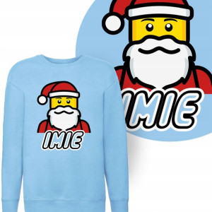 BLUZA Dziecięca LEGO SANTA Twoje IMIĘ MIX - 152 cm