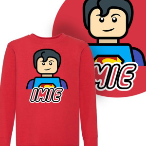 BLUZA Dziecięca LEGO Superman TWOJE IMIĘ - 140 cm