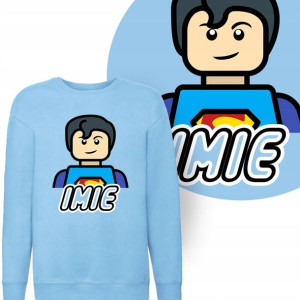 BLUZA Dziecięca LEGO Superman TWOJE IMIĘ - 152 cm