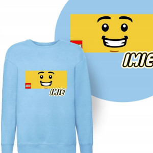BLUZA Dziecięca LEGO Twoje IMIĘ WZORY MIX - 104 cm