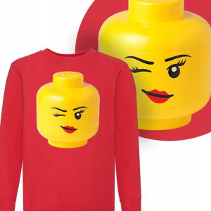 BLUZA Dziecięca LEGO Twoje IMIĘ WZORY MIX - 104 cm