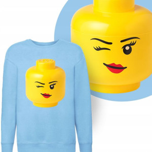 BLUZA Dziecięca LEGO Twoje IMIĘ WZORY MIX - 140 cm