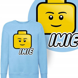 BLUZA Dziecięca LEGO Twoje IMIĘ WZORY MIX - 152 cm