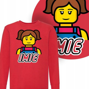 BLUZA Dziecięca LEGO Twoje IMIĘ WZORY MIX - 152 cm