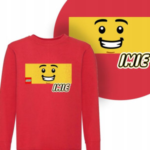 BLUZA Dziecięca LEGO Twoje IMIĘ WZORY MIX - 152 cm