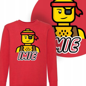 BLUZA Dziecięca LEGO Twoje IMIĘ WZORY MIX - 152 cm