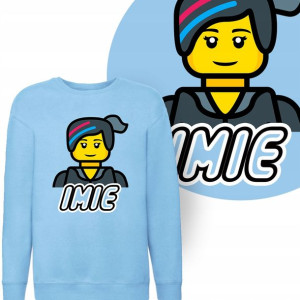 BLUZA Dziecięca LEGO Twoje IMIĘ WZORY MIX - 164 cm