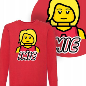BLUZA Dziecięca LEGO Twoje IMIĘ WZORY MIX - 164 cm