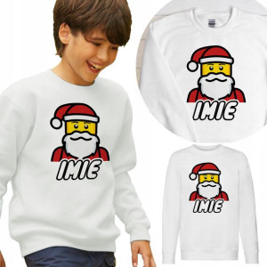 BLUZA Dziecięca LEGO Własne IMIĘ WZORY - 104 cm