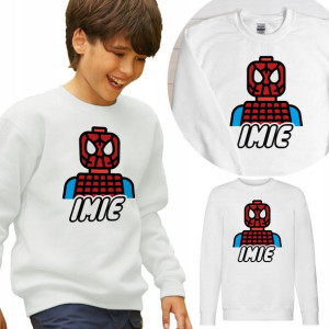 BLUZA Dziecięca LEGO Własne IMIĘ WZORY - 116 cm