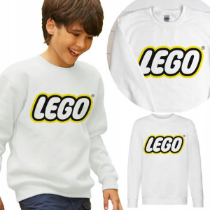 BLUZA Dziecięca LEGO Własne IMIĘ WZORY - 128 cm