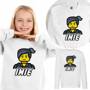 BLUZA Dziecięca LEGO Własne IMIĘ WZORY - 140 cm