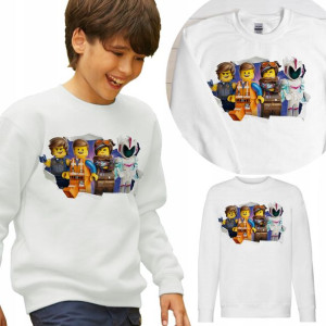 BLUZA Dziecięca LEGO Własne IMIĘ WZORY - 140 cm