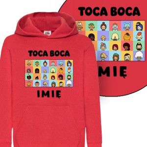 Dziecięca Bluza Z Kapturem Toca Boca Imię - 164 Cm