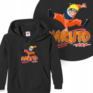 BLUZA z KAPTUREM Dziecięca NARUTO Wzory - 152 cm