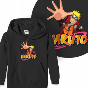 BLUZA z KAPTUREM Dziecięca NARUTO Wzory - 152 cm