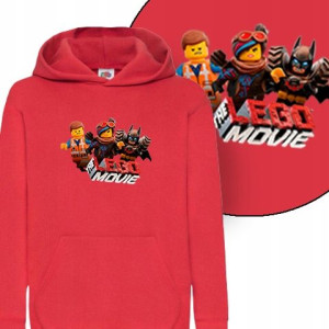 BLUZA z KAPTUREM Twoje IMIĘ LEGO Wzory - 152 cm