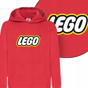 DZIECIĘCA BLUZA Kaptur Imię LEGO Wzory - 116 cm